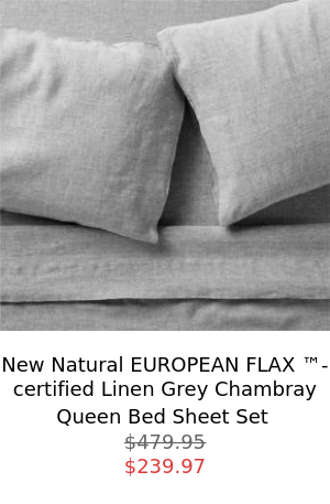 Aire Crinkle Organic Cotton Linen Blend Cotton Cream Standard Pillow Sham $63.96 